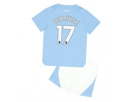 Manchester City Kevin De Bruyne #17 Koszulka Podstawowych Dziecięca 2023-24 Krótki Rękaw (+ Krótkie spodenki)
